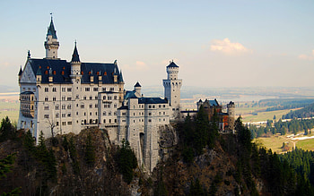 Neuschwanstein Castle Bayern, German landmark, Neuschwanstein, Schloss Germany HD wallpaper