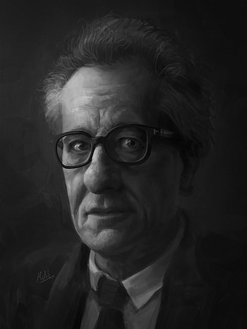 Geoffrey Rush, Artstation portfolio HD phone wallpaper