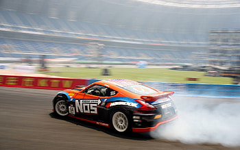 Sports, Nissan, Smoke, Drift, Nissan 370Z, Skid HD wallpaper