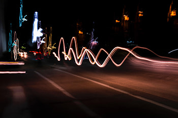 Dark, Road, Multicolored, Motley, Long Exposure, zelight, Glow HD wallpaper