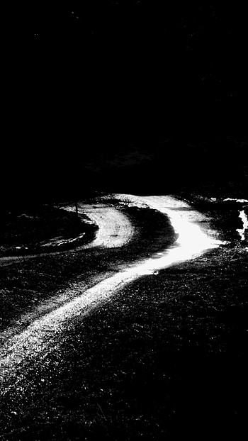 road, graphy, Black & White HD phone wallpaper