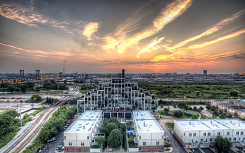 Cities, Sunset, r, Chicago, Illinois HD wallpaper