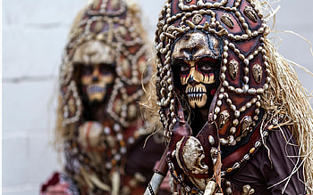 Brasil carnival, girl, woman, vicente concha, mask, red HD wallpaper