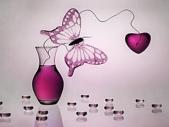 ~Butterfly Flying to the Heart~, sweet, graphy, most ed, attractions in dreams, other, beautiful, mind teasers, love four seasons, butterfly, abstract, pretty, butterfly designs, heart, lovely HD wallpaper