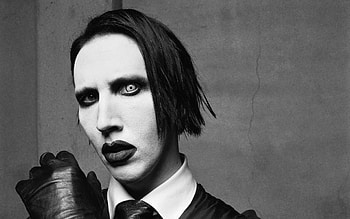 Marilyn Manson , Striking background , Music inspiration, Detailed artwork HD wallpaper
