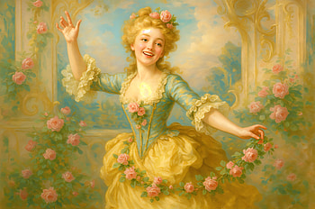 Cheerful Elegance: Ultra of Joyful Classic Beauty, woman, flower, garden HD wallpaper