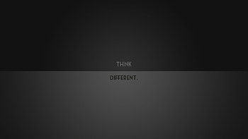 Minimalistic Think Different PC and Mac HD wallpaper