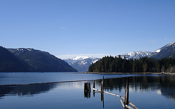 Nature, Trees, Mountains, Lake, Water Surface HD wallpaper