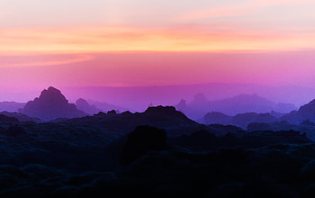 Mountain Range Scenery Peak Iceand Flare Light , mountains, iceland, nature HD wallpaper