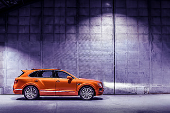 Orange, luxury SUV, Bentley Bentayga, 2019 HD wallpaper