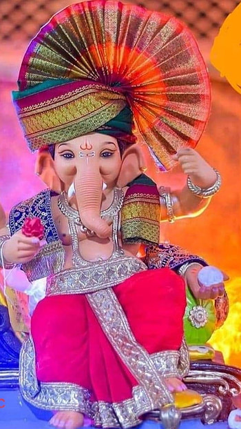 Ganpati Ka, Ganesh Ji, Pagdi Feta HD phone wallpaper