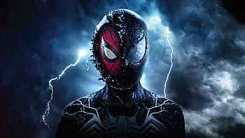 Spider Man Becomes Venom, spiderman, venom, superheroes, artwork, artist, digital-art HD wallpaper