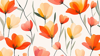 Vibrant Floral Delight: Ultra, flower, floral pattern, botanical, watercolor, decorative HD wallpaper