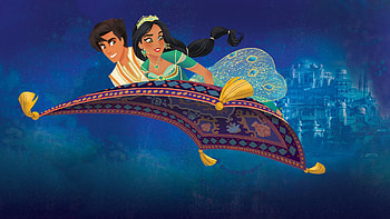 Aladdin and Jasmine, by Ethan Cunningham, Magical duo HD wallpaper
