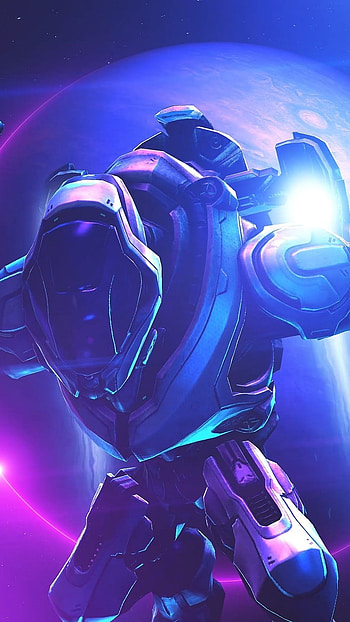Halo, Neon Background HD phone wallpaper