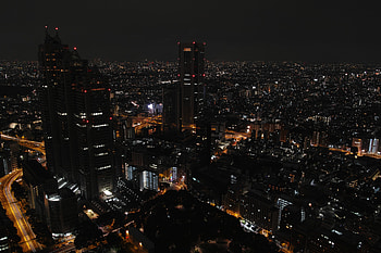 Cities, Night, Night City, Skyscrapers, Tokyo HD wallpaper
