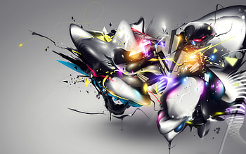 Colorful Chaos, chaos, abstract, color, art HD wallpaper