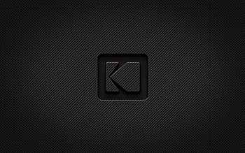 Kodak carbon logo, , grunge art, carbon background, creative, Kodak black logo, brands, Kodak logo, Kodak HD wallpaper