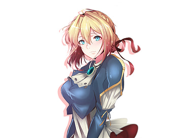 Hot and beautiful, anime girl, Violet Evergarden HD wallpaper