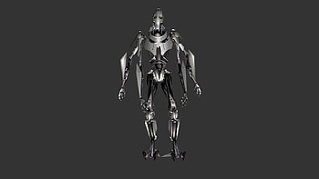 General Grievous 3D model, Impressive digital art, Detailed rendering, Realistic representation HD wallpaper
