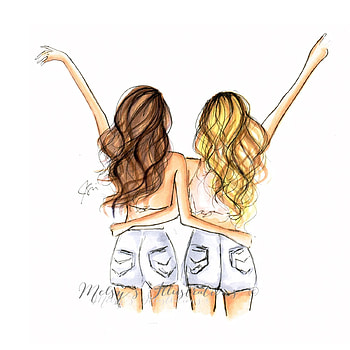 Bff forever, head, knee HD phone wallpaper