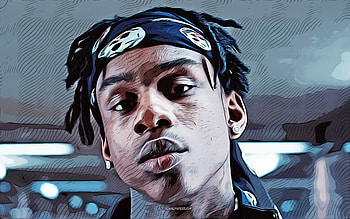 Polo G, , vector art, american rapper, music stars, creative, Taurus Tremani Bartlett, american celebrity, Polo G HD wallpaper