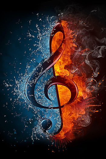 Music Symbols 3D, 3D Musical HD phone wallpaper