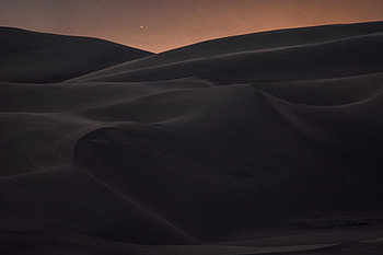 Nature, Twilight, Sand, Desert, Dusk, Hills HD wallpaper