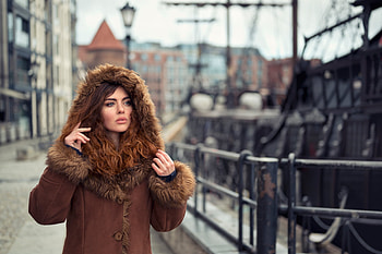Redhead, women, model, hair HD wallpaper