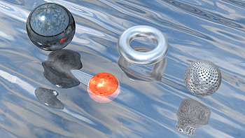 Reflection, 3D, Shapes, Shape, Balls, Volume, Rendering HD wallpaper