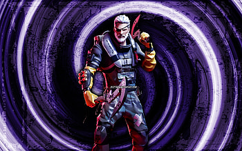Turk Riptide, violet grunge background, Fortnite, vortex, Fortnite characters, Turk Riptide Skin, Fortnite Battle Royale, Turk Riptide Fortnite HD wallpaper