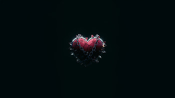 Broken Heart Chain Attached, broken, heart, chain, artist, artwork, art, digital-art HD wallpaper