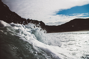 Nature, Sea, Spray, Close-Up, Foam HD wallpaper