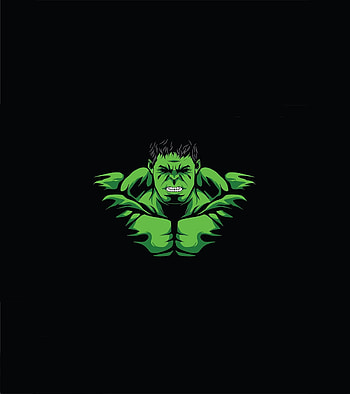 Hulk, angry green guy, minimal HD phone wallpaper
