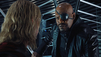 Thor, Nick Fury, Chris Hemsworth, Avengers HD wallpaper
