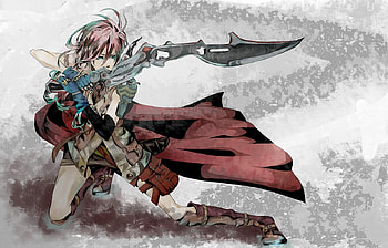 Lightning, final fantasy, lightning farron, sword, xiii HD wallpaper