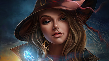 Girl Magic Time , magic, fantasy-girls, artist, artwork, digital-art, artstation HD wallpaper