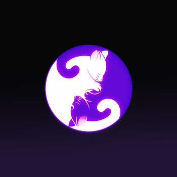 Vector, Cat, Harmony, Yin Yang, Yin And Yang HD phone wallpaper