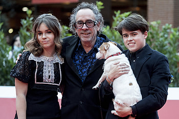 Tim Burton, Red carpet, Children, Helena Bonham Carter HD wallpaper