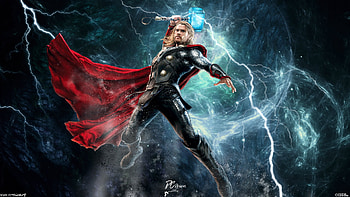 Movie - Avengers: Age of Ultron Thor Chris Hemsworth Avengers Fan Art Digital Art HD wallpaper