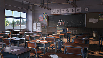 Japanese Classroom , anime, artist, artwork, digital-art HD wallpaper