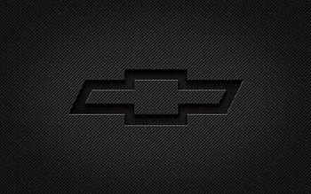Chevrolet carbon logo, , grunge art, carbon background, creative, Chevrolet black logo, cars brands, Chevrolet logo, Chevrolet HD wallpaper