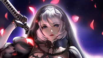 Bride 2B Nier Automata Artwork, nier-automata, anime-girl, anime, artist, artwork, digital-art, artstation HD wallpaper