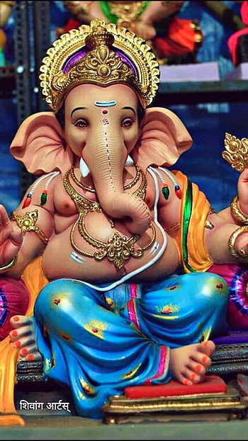 Ganpati Ka, Beautiful, Ganesh Murti HD phone wallpaper