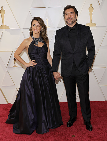 Javier Bardem, Penelope Cruz, Glamorous date night, Oscars HD phone wallpaper