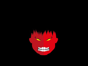 Red Hulk Minimalist , hulk, superheroes HD wallpaper