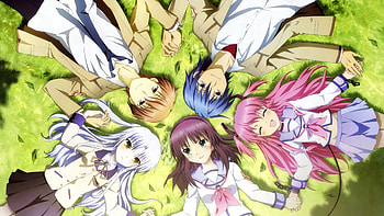 angel beats, kanade, tachibana, long hair HD wallpaper