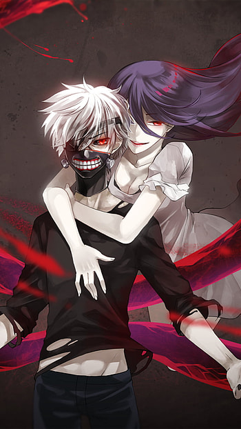 Tokyo Ghoul: Ken & Rize Dark Embrace – Anime , Ken Kaneki, Anime, Tokyo Ghoul HD phone wallpaper