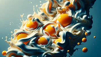 Egg-splosion Artistic, egg, splash, Liquid, Abstract, food HD wallpaper