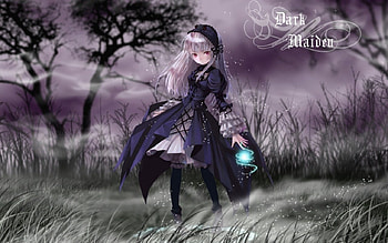 Rozen Maiden, purple, cute, dark, woman HD wallpaper